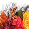 24" Autumn Harvest Peony, Mum & Feather Thanksgiving Wreath, Unlit